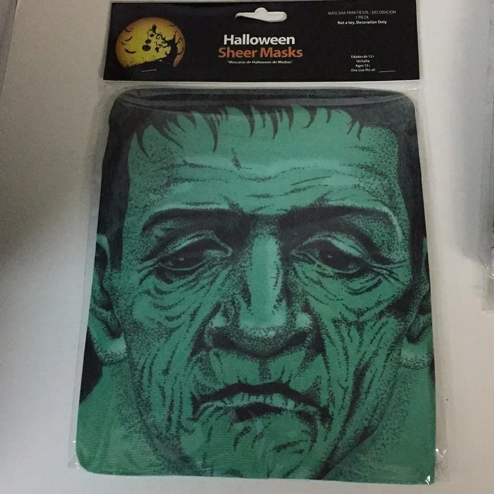 NEW Creepy Halloween‎ Sheer Masks Set of 4 | Spooky Mixed Styles Surprise Pack